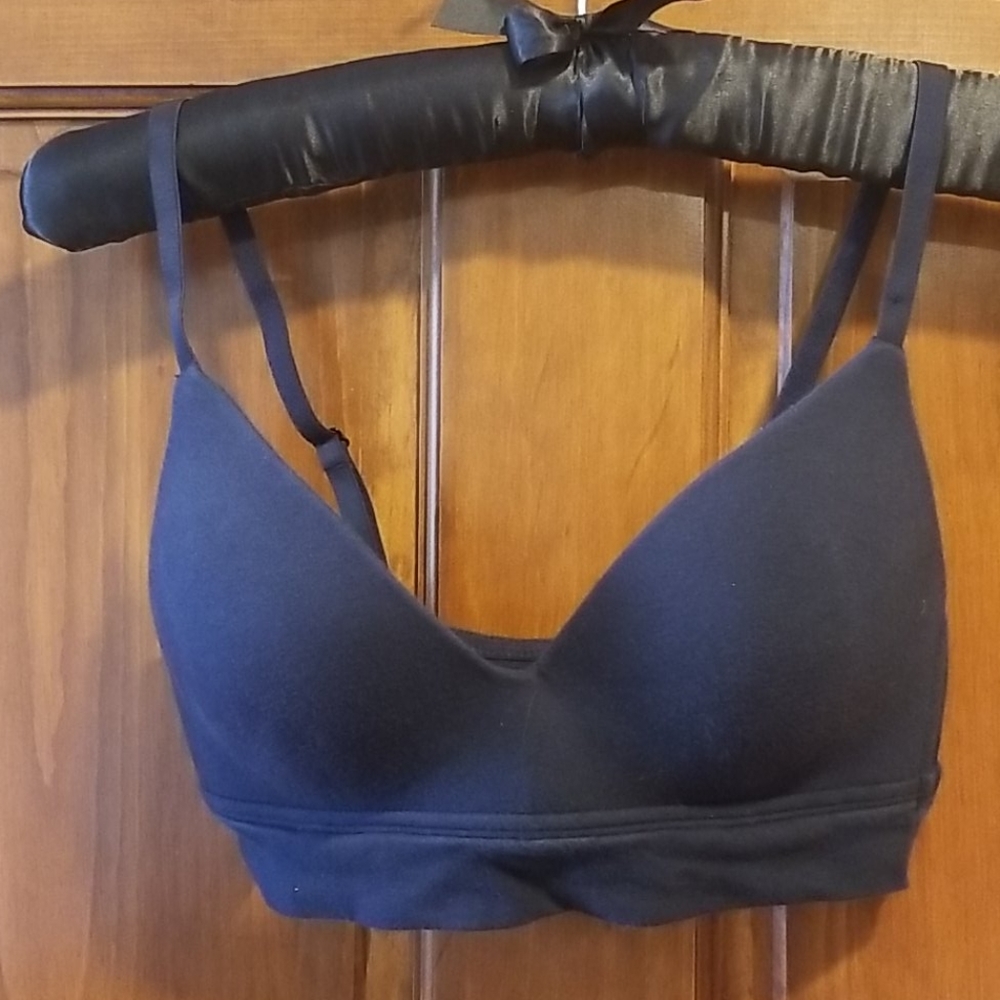 La Senza sz S bra black padded adjustable straps